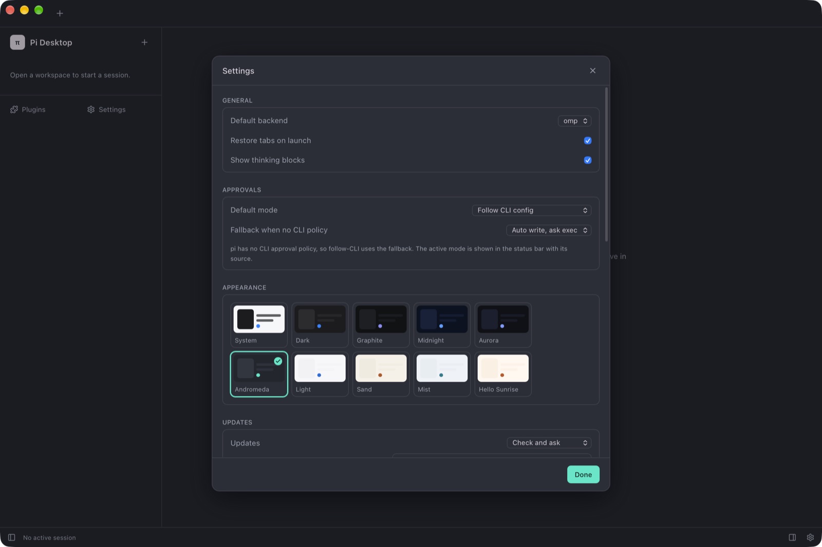 Andromeda theme