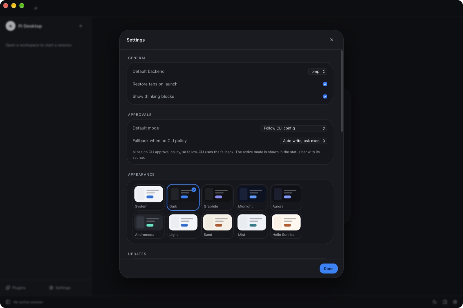 Dark theme