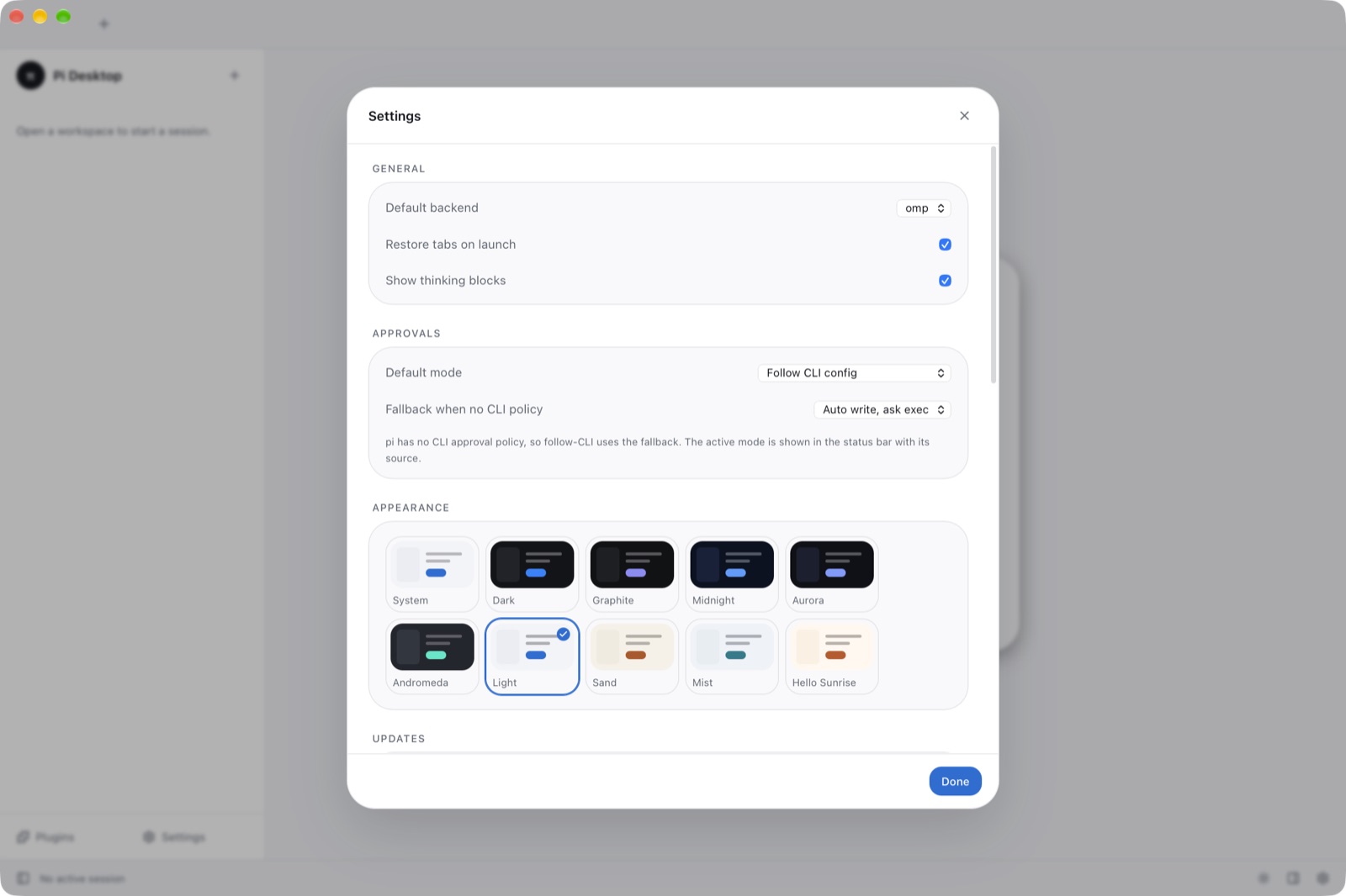 Light theme